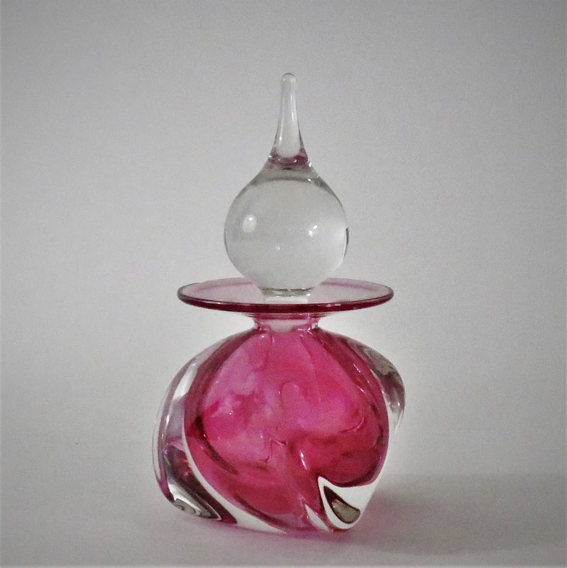 Artisan Crafted Handblown Glass Perfume Bottle Signed EFH '92 I397 store