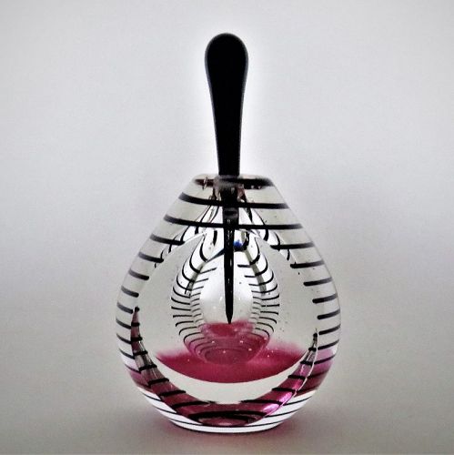 Optical Fire Island Glass Studio (M.LaBarbera) Glass Perfume Bottle