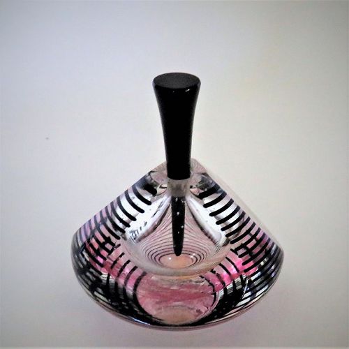 Optical Fire Island Glass Studio (M. LaBarbera) Glass Perfume Bottle