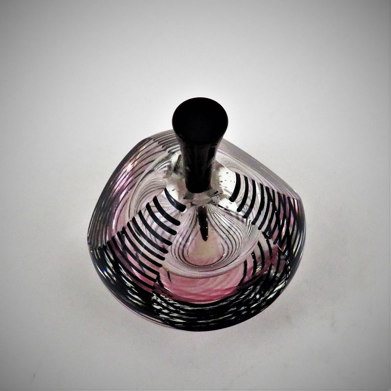 1996 Fire Island Studio Art hotsell Glass Faceted Stripe Perfume Bottle Labarbera Signed