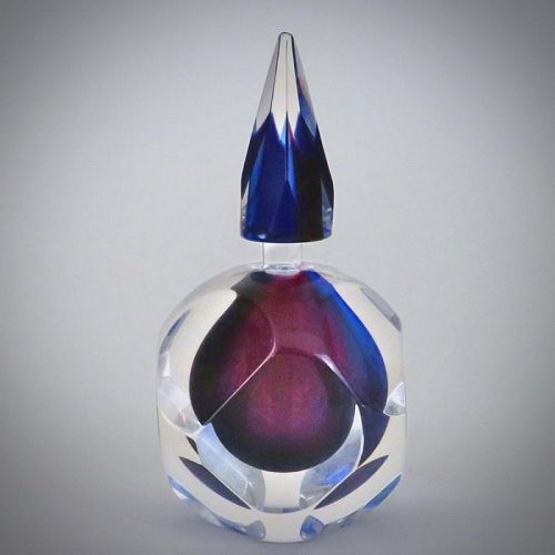 Paul Harrie Signed Faceted Perfume Bottle