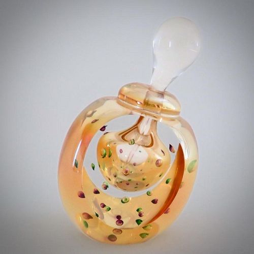 Roger Gandelman Slanted Base Studio Glass Perfume Bottle (2000)