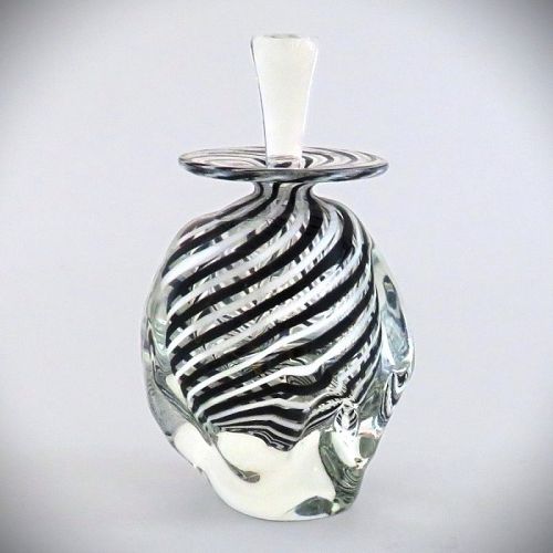 Heron Studio Striped Glass Perfume Bottle (1994)