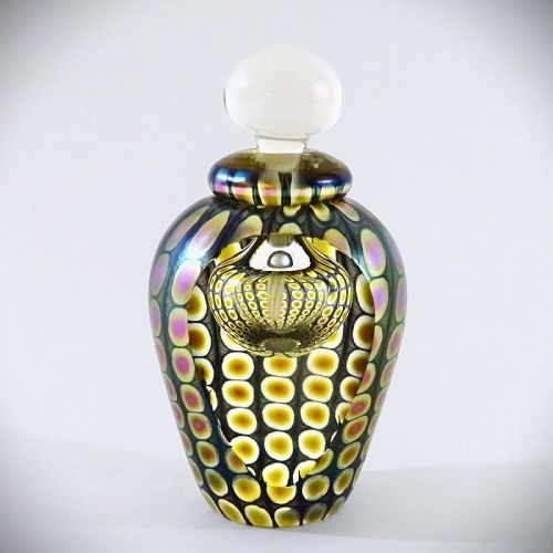 Signed and Dated 2007 Iconic Tom Philabaum Reptilian Perfume Bottle