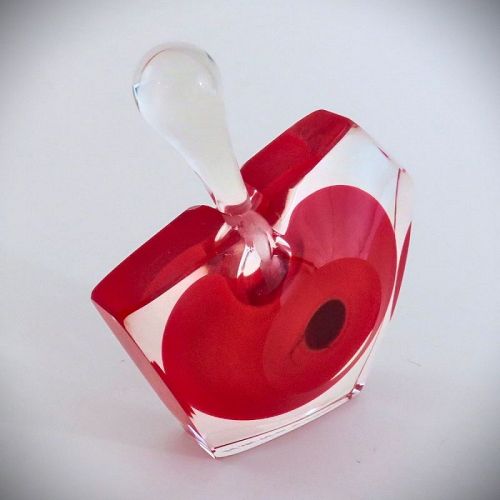 Michael Nourot Signed and Numbered Studio Glass Perfume Bottle