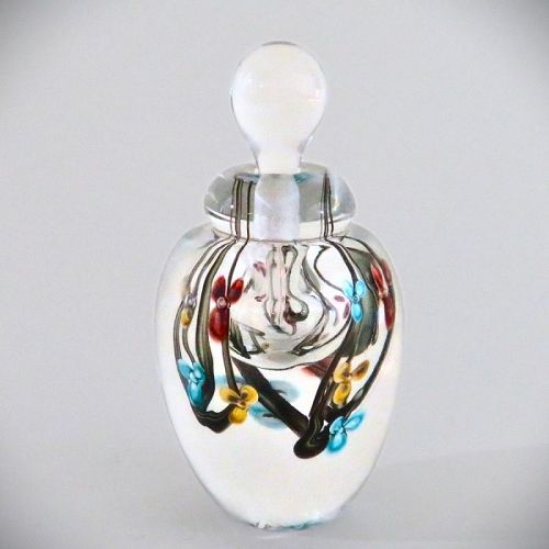Roger Gandelman Flowers and Vine Studio Glass Perfume Bottle (2008)