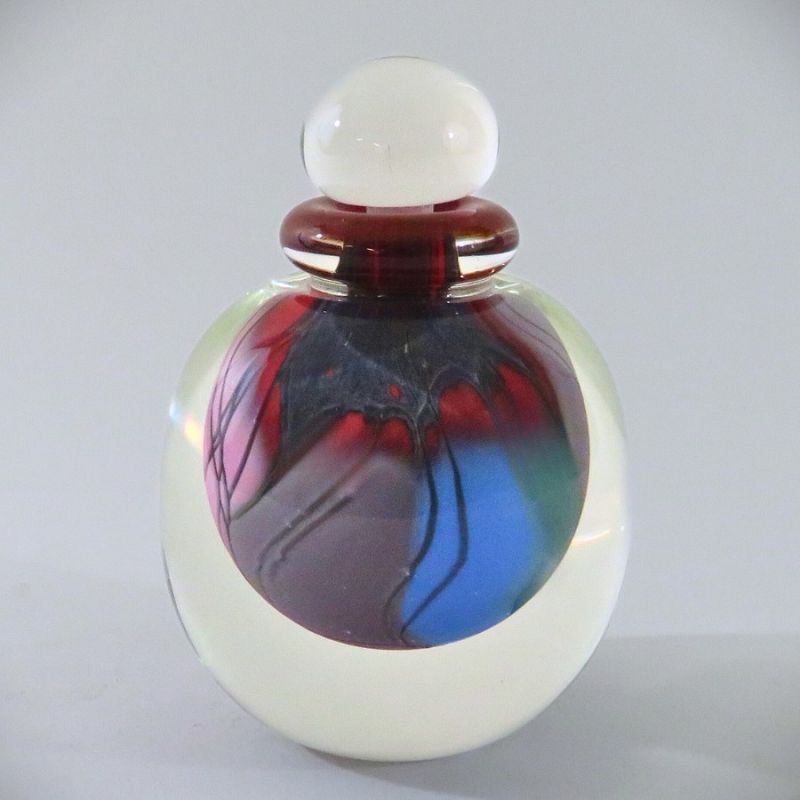 Early Steven Main Sommerso Studio Glass Perfume Bottle (1991)