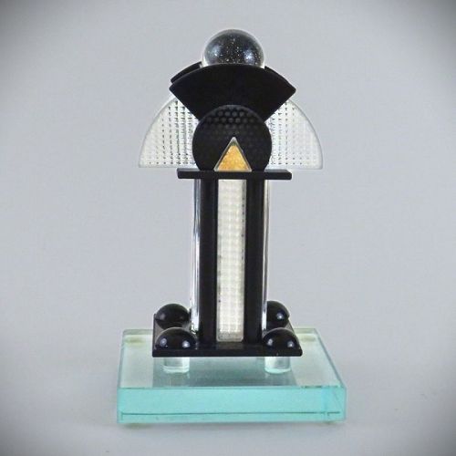 Early George Ponzini Signed Art Deco Studio Glass Perfume Bottle