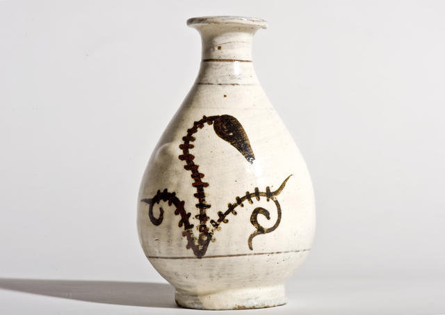 Japanese Mingei Tokkuri (Sake bottle) or flower vase