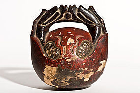 Very old Mokugyo (Wooden Fish) Buddhist Bell
