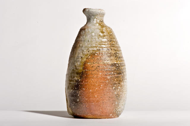 Meiji  Iga Yaki Tokkuri (Sake bottle) or flower vase