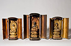 Three Edo Period Buddha Statues ( travel shrines )