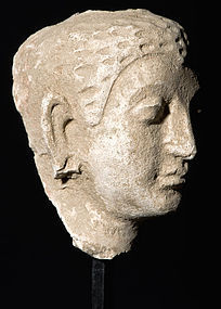 Gandharan Stucco Buddha Head 300 A.D.