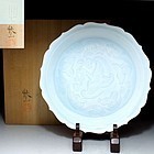 Tea Plate by Living National Treasure Kaiji Tsukamoto