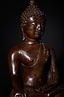 16th - 17th century heavy bronze Buddha from Chiang Mai