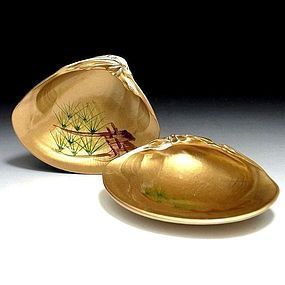 Meiji Period Real Natural Seashell Incense Case Kogo