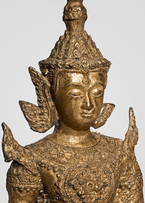 Large Siam - Thai Gilt Bronze Buddha 53 cm and 10 kg