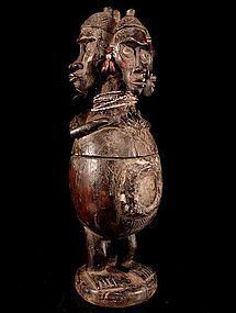 Very rare and large ritual jar of the Bakongo people