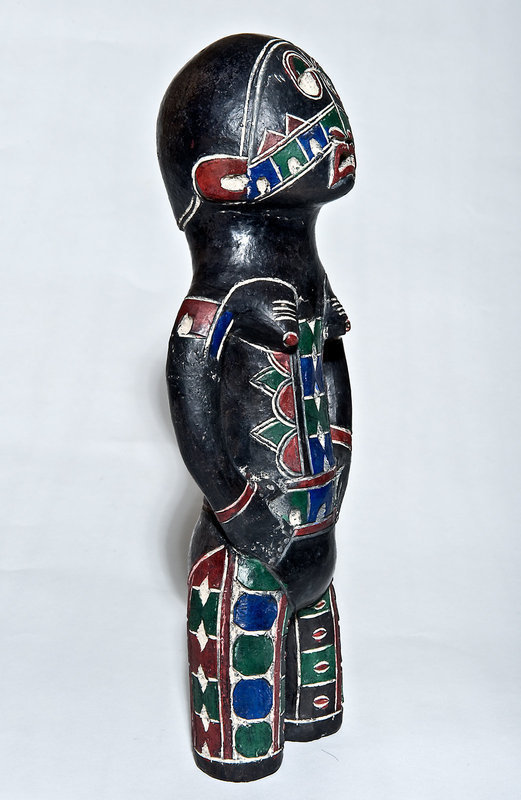 Antique Kuyu Terracotta Statue with vivid colors