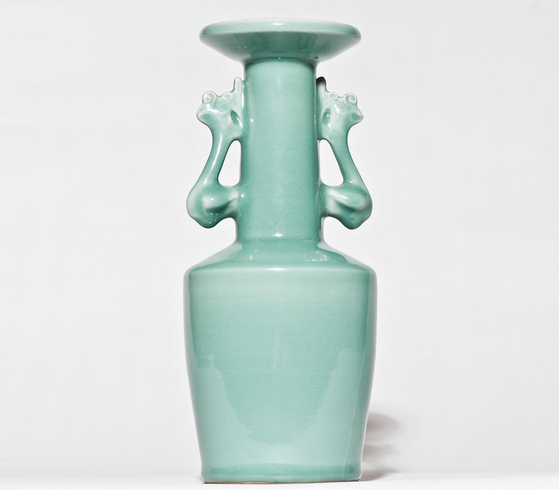 Chinese Kinuta Seiji Celadon Vase  (Song - Yuan Period) Ex Museum