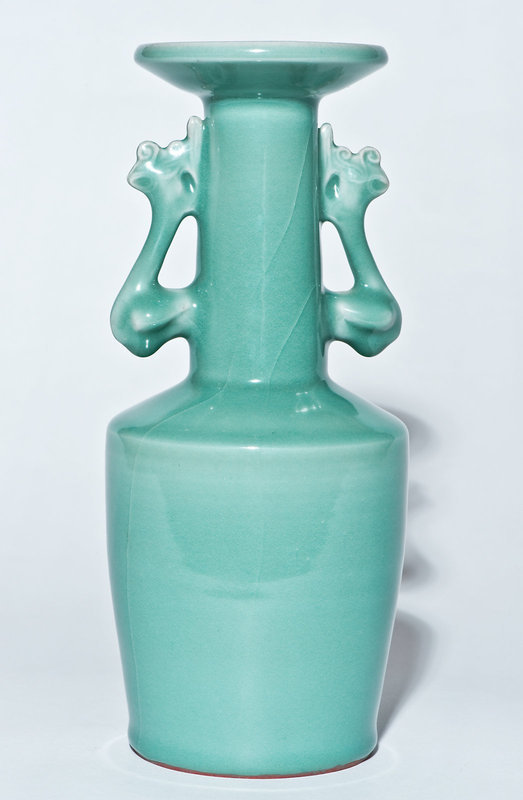 Chinese Kinuta Seiji Celadon Vase  (Song - Yuan Period) Ex Museum