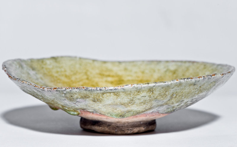 Antique Shigaraki Hira Chawan 19th century