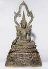 Huge Thai / Siam Bronze Buddha 19th century - 13 kg!!