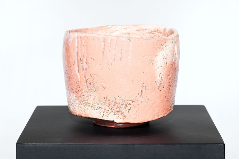 Aka Raku Koetsu-utsushi Chawan by greatest Nakamura Kohei