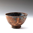 Contemporary wood fired chawan by great artist Nic Collins