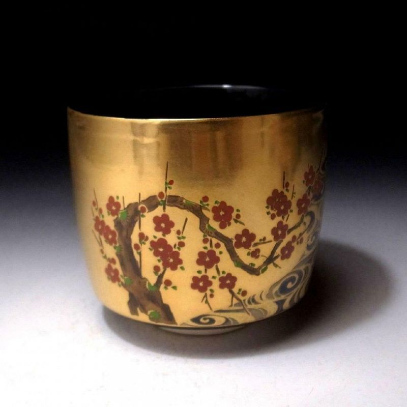 Kyo-yaki tea bowl by famous artist Eika Miyaji