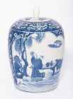Edo Period Hirado Porcelain Mizusashi for Tea Ceremony