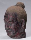 19th cent. Wooden head of Mahā Paramasangata Pada