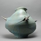 Large Dilemma Series Split Vase by great artist Masatomo Toi