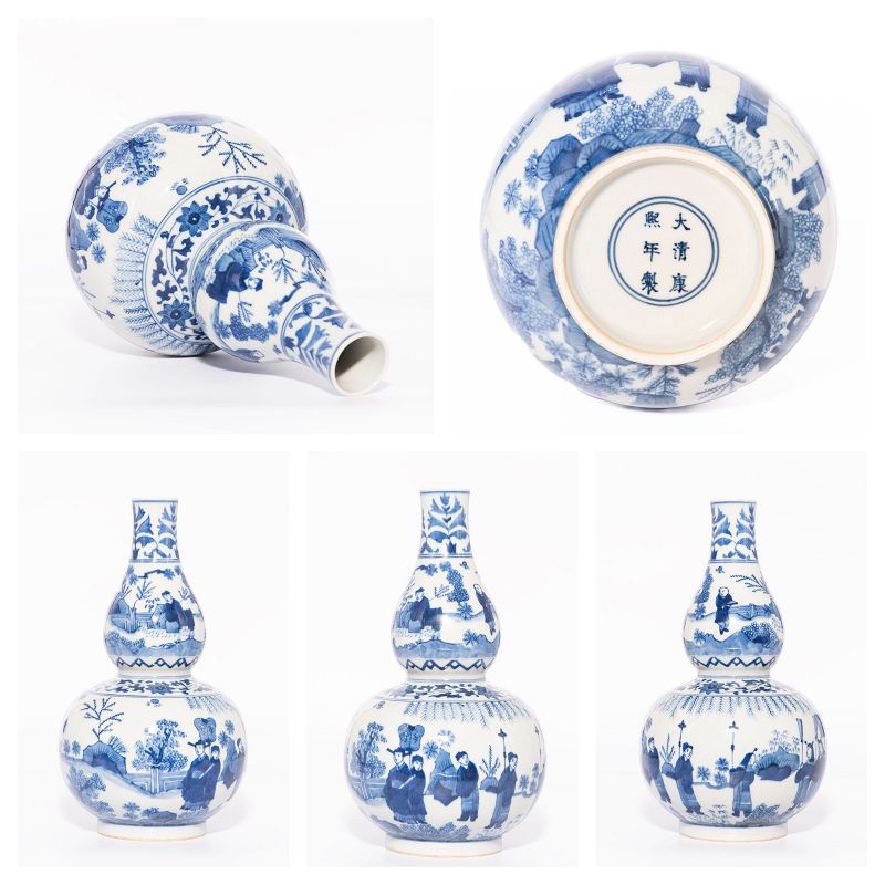 Chinese 18th century Double Gourd Vase