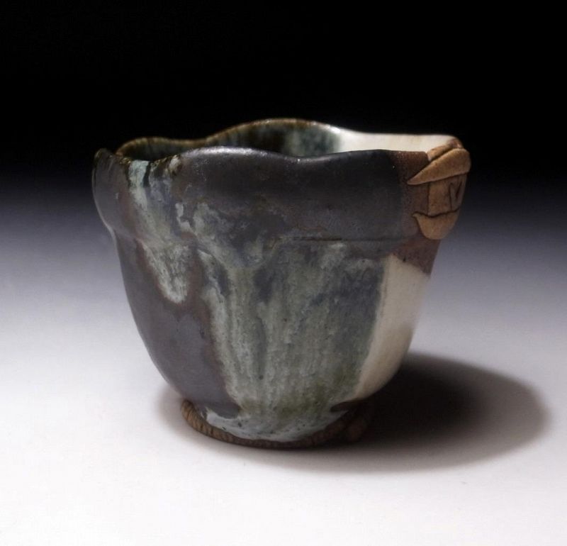 Japanese Seto Tea Bowl with wonderful glaze