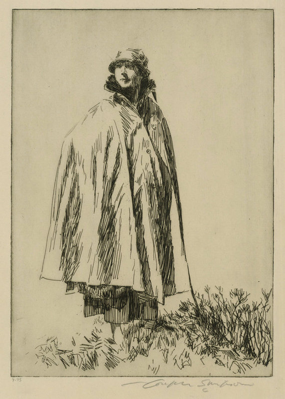 Joseph Simpson, etching, &quot;Lucy in Galloway,&quot; 1927