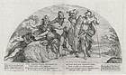 Nicolas Mignard, Etching, "Perseus Slaying Medusa" 1637