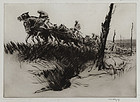 Kerr Eby, etching, "Rough Going" 1919