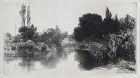 Sir Francis Seymour Haden, etching, "Shere Mill Pond No. II"