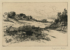Sir Francis Seymour Haden, etching, Windmill Hill, No. 1, 1877