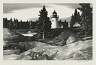Stow Wengenroth, lithograph, Inlet Light, 1938, 550.00