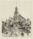 John Taylor Arms, etching, "Église Saint Gervais, Gisors"