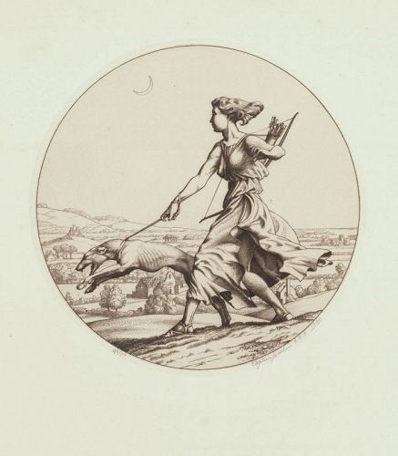 Stephen Gooden,engraving, Diana
