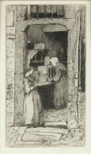 Whistler etching, La Marchande de Moutarde