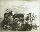 Edmund Blampied etching, The Vraic Season (No 1),pencil signed