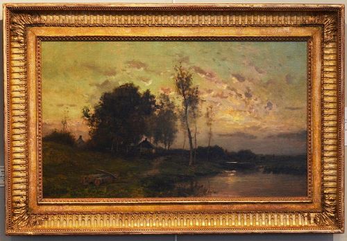 J.Francis Murphy painting, Twilight Autumn,1890