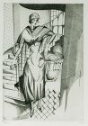 Jean Emile Laboureur engraving, La Blanchisseuse