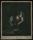 Mezzotint Jacob Gole, The Drawing Lesson, c. 1700