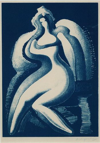 Alexander Archipenko, Coquette, 1950, lithograph
