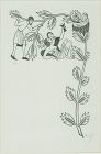 Eric Gill, pencil signed wood engraving, The Millers Tale, 1934